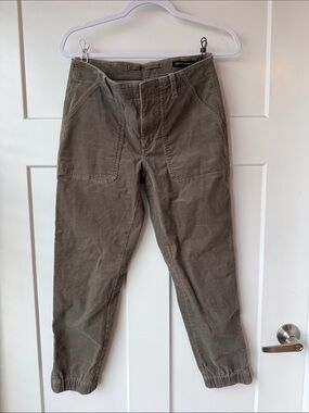 Banana Republic Olive Green Corduroy Jogger Pants